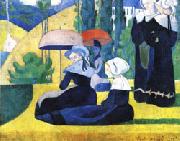 Emile Bernard Breton Women with Parasols oil painting picture wholesale
